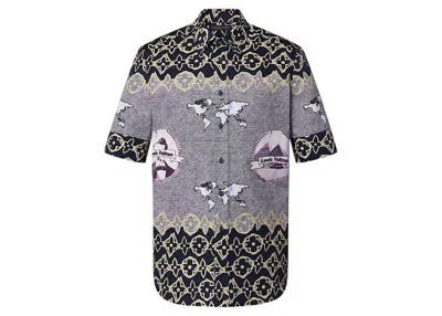 Pre-owned Louis Vuitton Men's  Lv Wax Short Sleeve Shirt