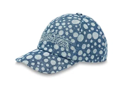 Pre-owned Louis Vuitton Men's  Lv X Yk Denim Pumpkin Cap In Denim Blue