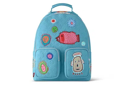 Pre-owned Louis Vuitton Men's  Lv X Yk Pockete Backpack In Blue