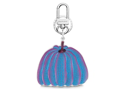 Pre-owned Louis Vuitton Men's  Lv X Yk Pumpkin Key Holder & Bag Charm In Purple
