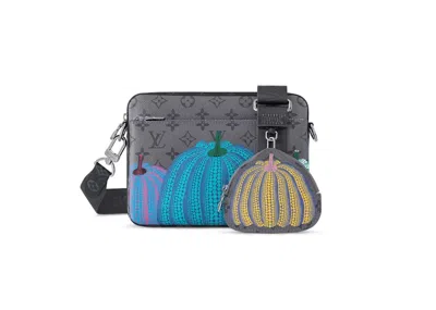 Pre-owned Louis Vuitton Men's  Lv X Yk Trio Messenger In Pumpkin Print