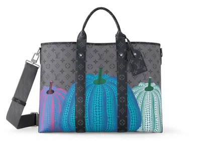 Pre-owned Louis Vuitton Men's  Lv X Yk Weekend Tote In Pumpkin Print In Orange