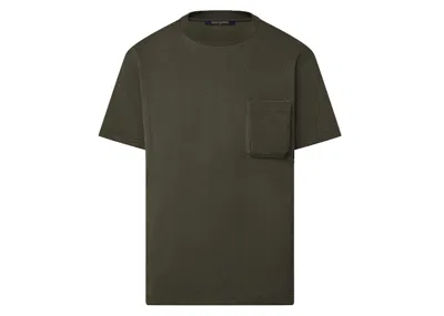 Pre-owned Louis Vuitton Men's  Lvse Signature 3d Pocket Monogram T-shirt In Dark Khaki