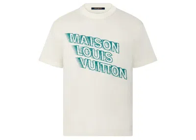 Pre-owned Louis Vuitton Men's  Maison Lv Crewneck Sweatshirt In White