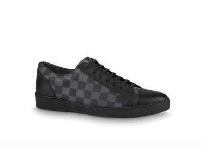 Pre-owned Louis Vuitton Men's  Match Up Damier Sneakers In Black