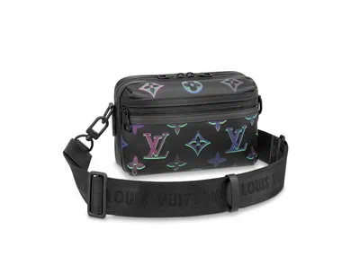 Pre-owned Louis Vuitton Men's  Messenger Comet Pm In Black Borealis