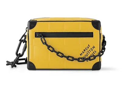 Pre-owned Louis Vuitton Men's  Mini Soft Trunk Damier Scuba In Yellow