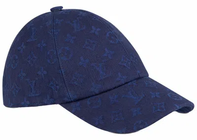 Pre-owned Louis Vuitton Men's  Mng Essential Cap In Blue