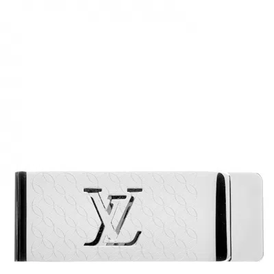 Pre-owned Louis Vuitton Men's  Money Clip Champselysees Engraved In Silver