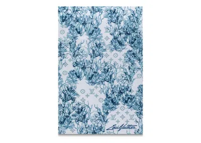 Pre-owned Louis Vuitton Men's  Monogram Aquagarden Beach Towel In Blue