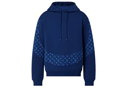 Pre-owned Louis Vuitton Men's  Monogram Circle Cut Hoodie In Ocean