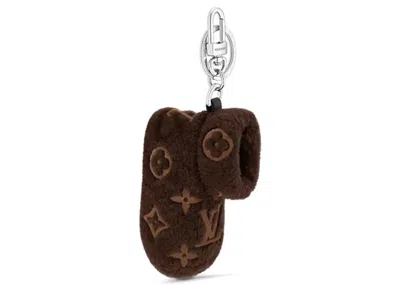Pre-owned Louis Vuitton Men's  Monogram Footprint Bag Charm & Key Holder In Brown