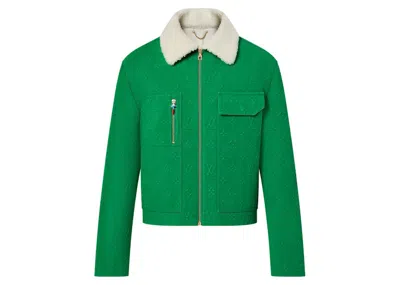 Pre-owned Louis Vuitton Men's  Monogram Workwear Denim Jacket In Green