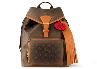 Pre-owned Louis Vuitton Men's  Montsouris Backpack In Monogram Dust