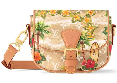 Pre-owned Louis Vuitton Men's  Montsouris Messenger Pm Monogram Surfin' In Sand