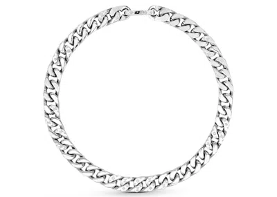 Pre-owned Louis Vuitton Men's  Necklace Chain Links In Silver
