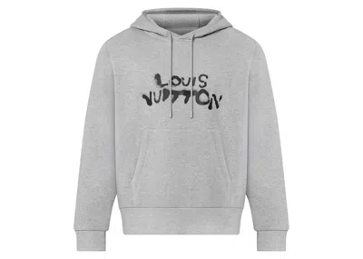 Pre-owned Louis Vuitton Men's  Neon Working Man Hoodie In Grey