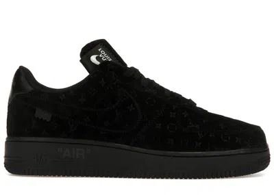 Pre-owned Louis Vuitton Men's  Nike Air Force 1 Low By Virgil Abloh Sneakers In Black