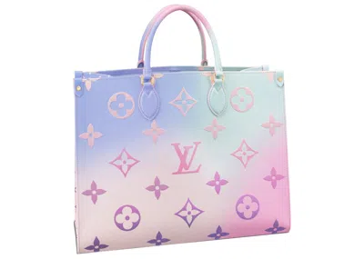 Pre-owned Louis Vuitton Men's  Onthego Gm In Sunrise Pastel