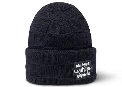 Pre-owned Louis Vuitton Men's  Pearls Beanie In Black