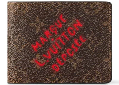 Pre-owned Louis Vuitton Men's  Ple Wallet In Monogram Dust