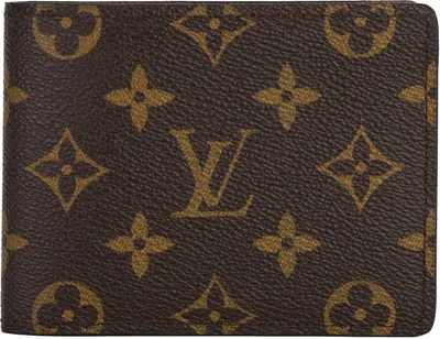 Pre-owned Louis Vuitton Men's  Ple Wallet Monogram In Brown