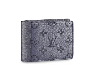 Pre-owned Louis Vuitton Men's  Ple Wallet Monogram In Gunmetal Gray