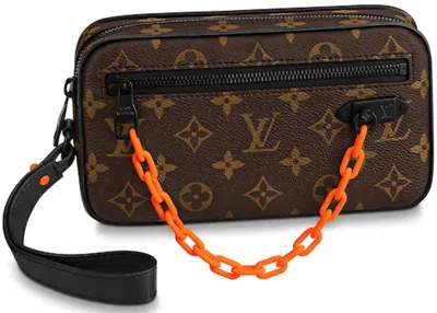 Pre-owned Louis Vuitton Men's  Pochette Volga Monogram In Brown