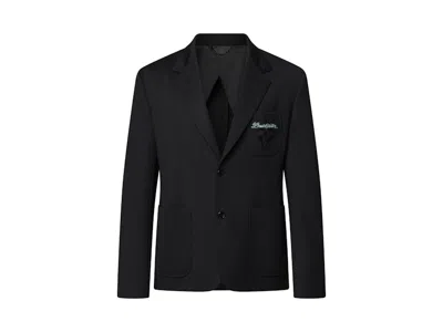 Pre-owned Louis Vuitton Men's  Preppy Relaxed Blazer In Black