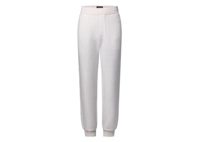 Pre-owned Louis Vuitton Men's  Quilted Textured Wool Pants In Milky White