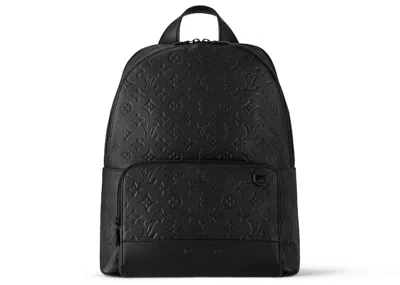 Pre-owned Louis Vuitton Men's  Racer Backpack In Monogram Shadow Black