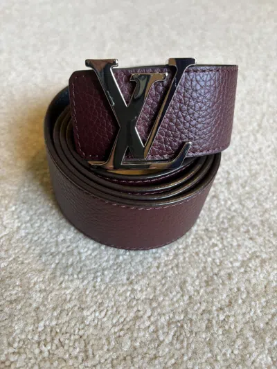 Pre-owned Louis Vuitton Men's  Reversible Leather Belt (38)