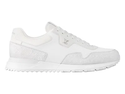 Pre-owned Louis Vuitton Men's  Run Away Monogram Sneakers In White