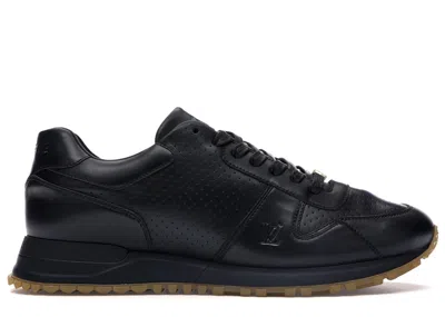 Pre-owned Louis Vuitton Men's  Run Away Supreme Sneakers In Black/gum