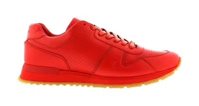 Pre-owned Louis Vuitton Men's  Run Away Supreme Sneakers In Red/gum