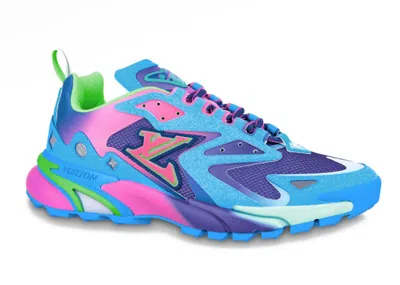 Pre-owned Louis Vuitton Men's  Runner Tatic Sneakers In Blue/purple/pink