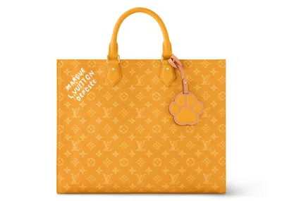 Pre-owned Louis Vuitton Men's  Sac Plat 24h In Yellow