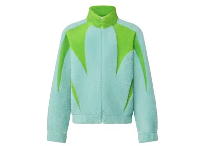Pre-owned Louis Vuitton Men's  Shearling Tracksuit In Aqua
