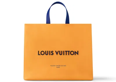 Pre-owned Louis Vuitton Men's  Shopper Bag Mm In Safran In Orange