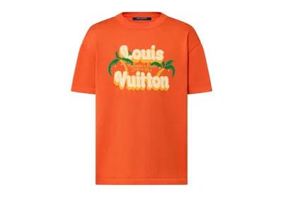 Pre-owned Louis Vuitton Men's  Shortsleeved Cotton Crewneck In Orange