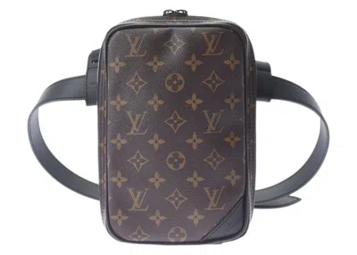 Pre-owned Louis Vuitton Men's  Side Bag Monogram Utility In Brown