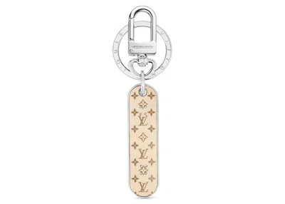 Pre-owned Louis Vuitton Men's  Skate Bag Charm And Key Holder Monogram In Silver