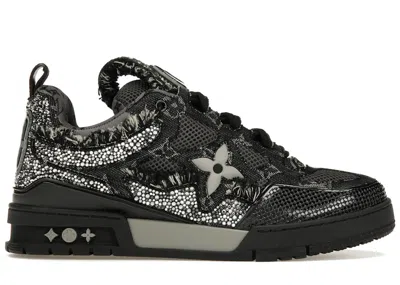Pre-owned Louis Vuitton Men's  Skate Trainer Swarovski Monogran Sneakers In Black/silver