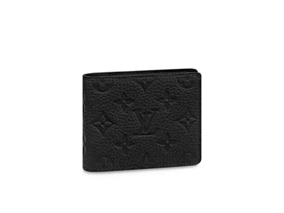 Pre-owned Louis Vuitton Men's  Slender (8 Slot) Wallet In Black