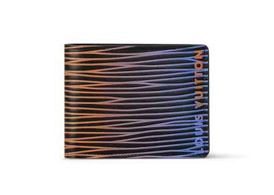 Pre-owned Louis Vuitton Men's  Slender Wallet In Gradient Electric Sun In Yellow