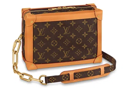 Pre-owned Louis Vuitton Men's  Soft Trunk Monogram Goldtone In Brown