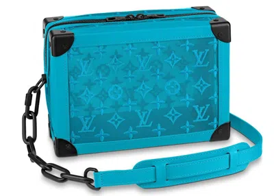 Pre-owned Louis Vuitton Men's  Soft Trunk Monogram Mesh In Turquoise