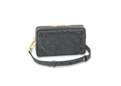Pre-owned Louis Vuitton Men's  Soft Trunk Wearable Wallet In Dark Shadow Gray