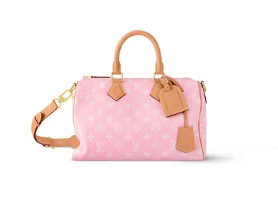Pre-owned Louis Vuitton Men's  Speedy P9 Bandouliere 30 In Candy Pink