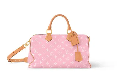 Pre-owned Louis Vuitton Men's  Speedy P9 Bandouliere 40 In Candy Pink